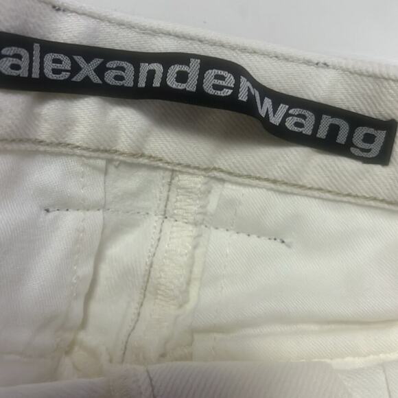 ALEXANDER‎ WANG SHORTY HIGH RISE VINTAGE WHITE SHORTS SIZE 27 - Picture 6 of 11